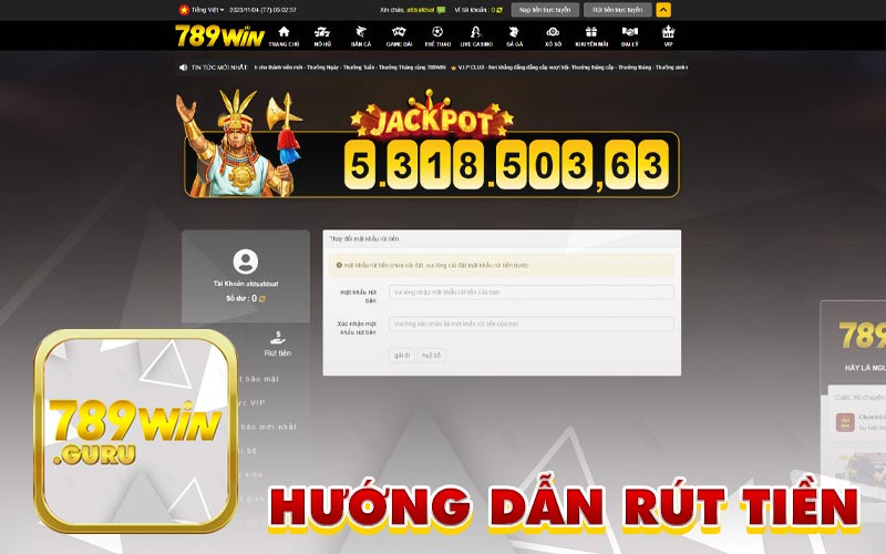 Hướng dẫn rút tiền